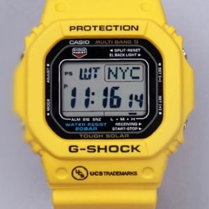 G-Shock yellow watch